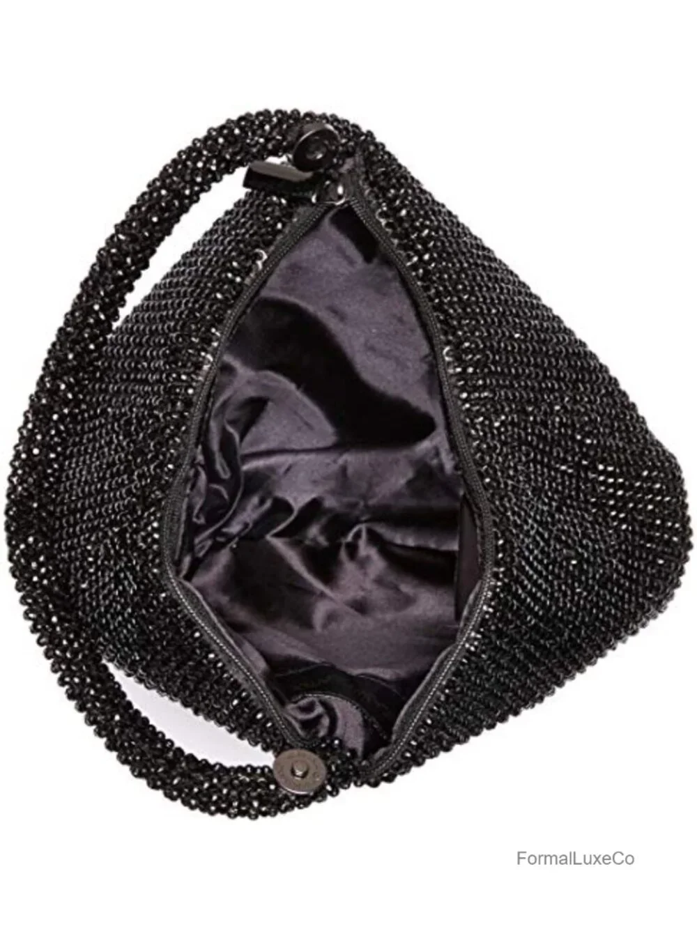 Metal Mesh Evening Wristlet Clutch Convertible Bag